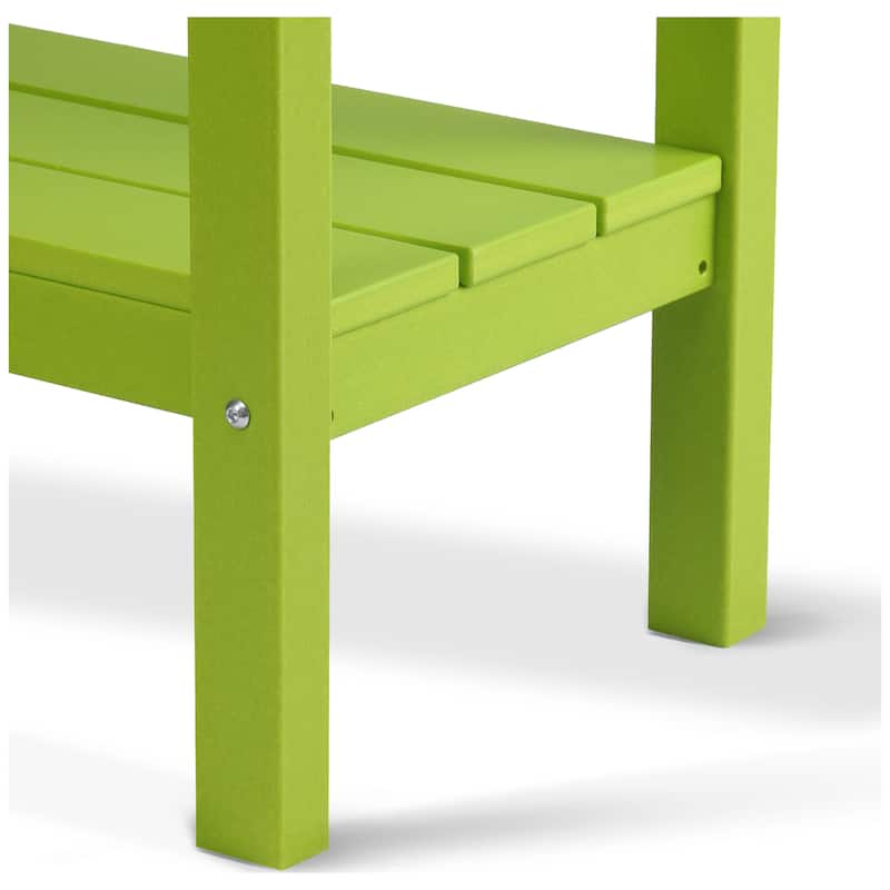 Laguna Hdpe All Weather Outdoor Patio Two Shelf Table
