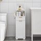 preview thumbnail 11 of 24, VECELO Tilt Out Laundry Hamper Cabinet with Laundry Baskets Hamper Bathroom Storage Cabinet Laundry Cabinet with Drawer