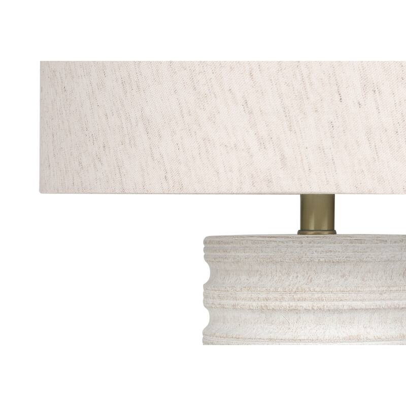Lighting, 28"h, Table Lamp, Cream Resin, Ivory / Cream Shade, Transitional