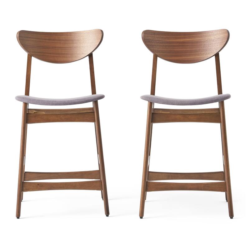Carson Carrington Lund Wood 24-inch Counter Stool (Set of 2) by Christopher Knight Home