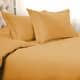 preview thumbnail 30 of 87, Superior Egyptian Cotton 1000 Thread Count 3 Piece Duvet Cover Set Gold - Full - Queen