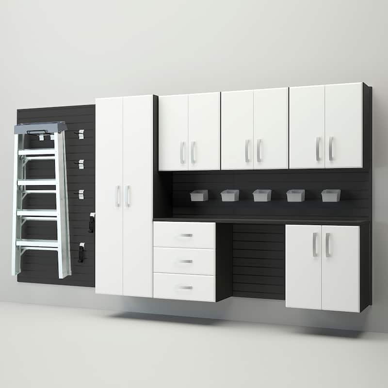 Flow Wall 24 Piece PVC Indoor Deluxe Cabinet Storage Set