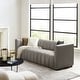 preview thumbnail 4 of 81, HULALA HOME Olinto Modern 83''W Genuine Leather Tufted Couch Sofa with Channel Back and Solid Wood Legs