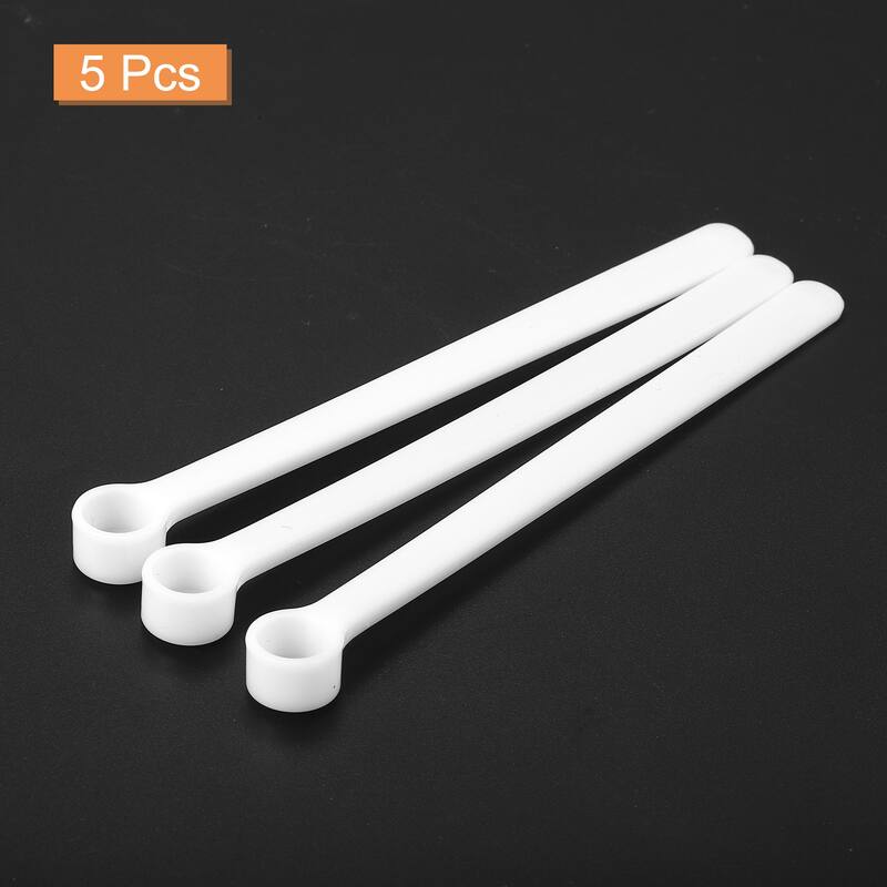 250 Milligram Teaspoon Micro Scoops Mini Measuring Spoons, White