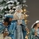 preview thumbnail 8 of 77, Glitzhome 12pcs Resin Christmas Multi/ Blue/ Ivory Nativity Figurines Set