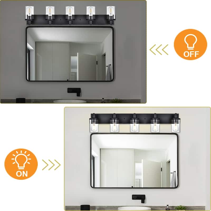 Vinluz Vanity Lights Matte Black