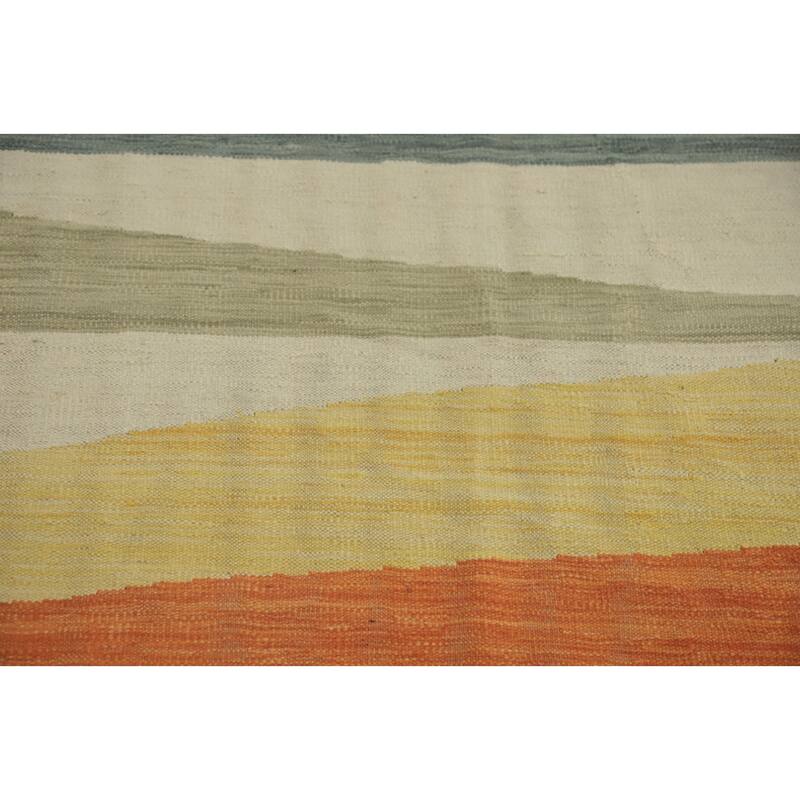 Hand Woven Southwestern Wool Multi-Colored Geometric Area Rug - 12' 0'' X 9' 1''