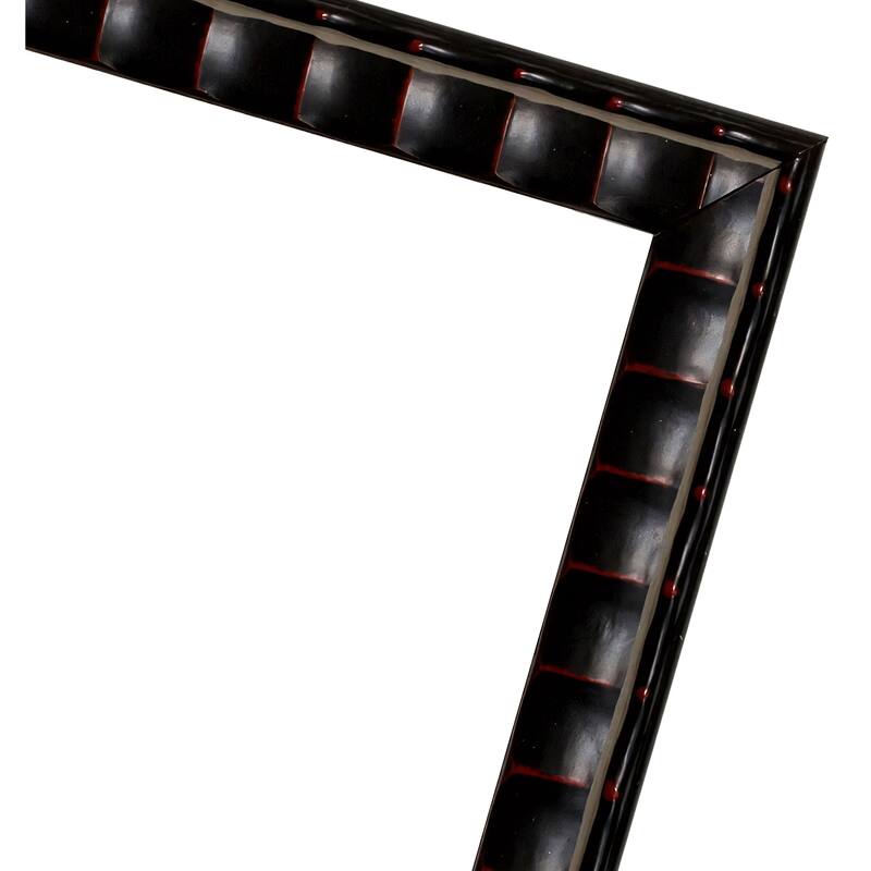 12x17 Black Bamboo Picture Frame - UV Acrylic, Foam Board Backing, Hanging Hardware