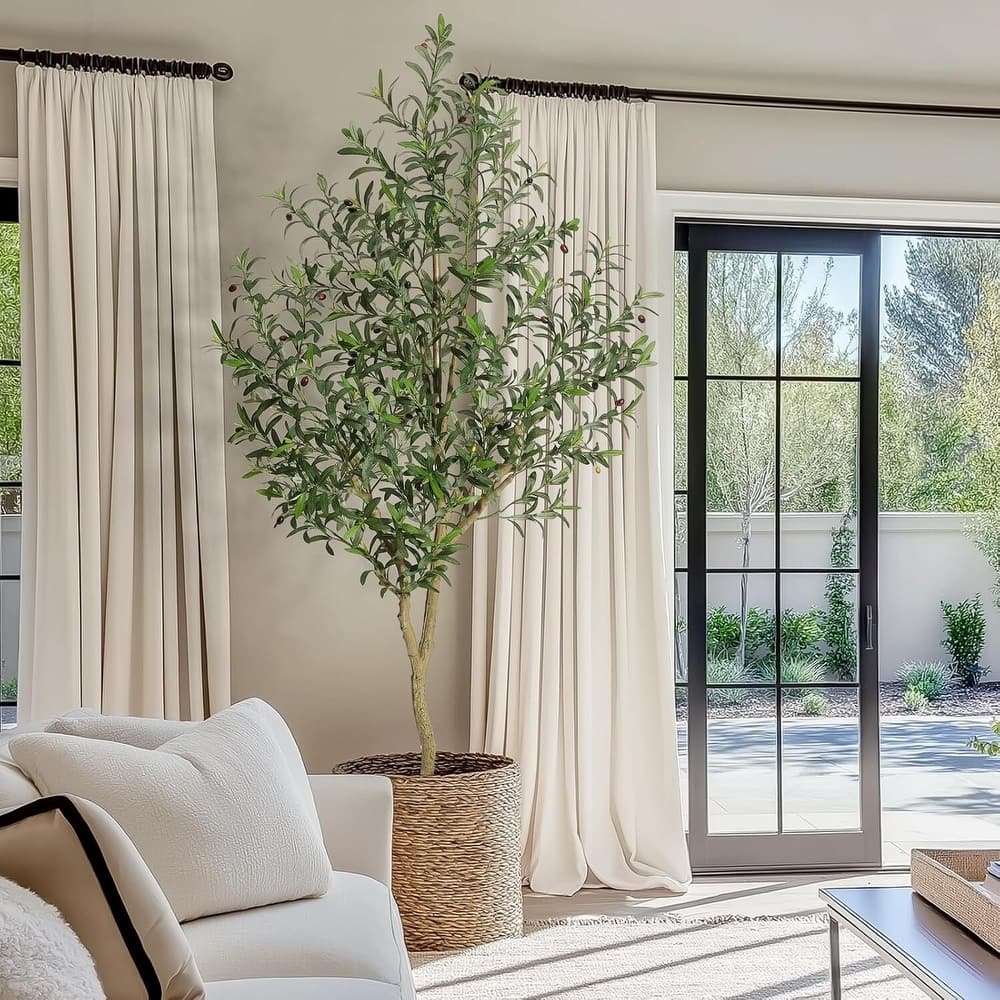 Faux Artificial Olive Tree for Home Office Living Room Decor