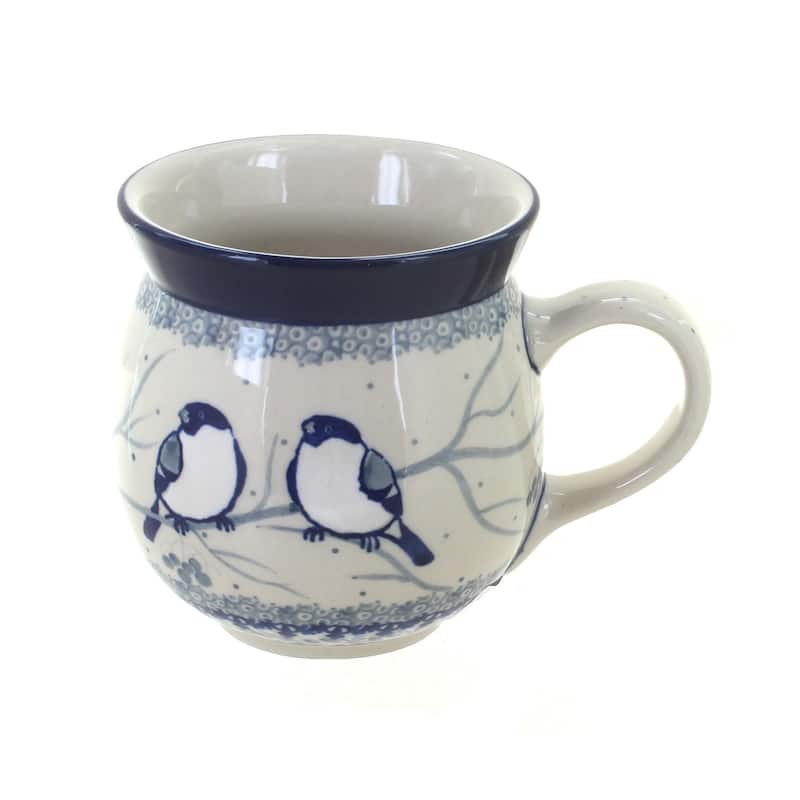 Blue Rose Polish Pottery Ceramika Artystyczna Bubble Mug - Bluebird