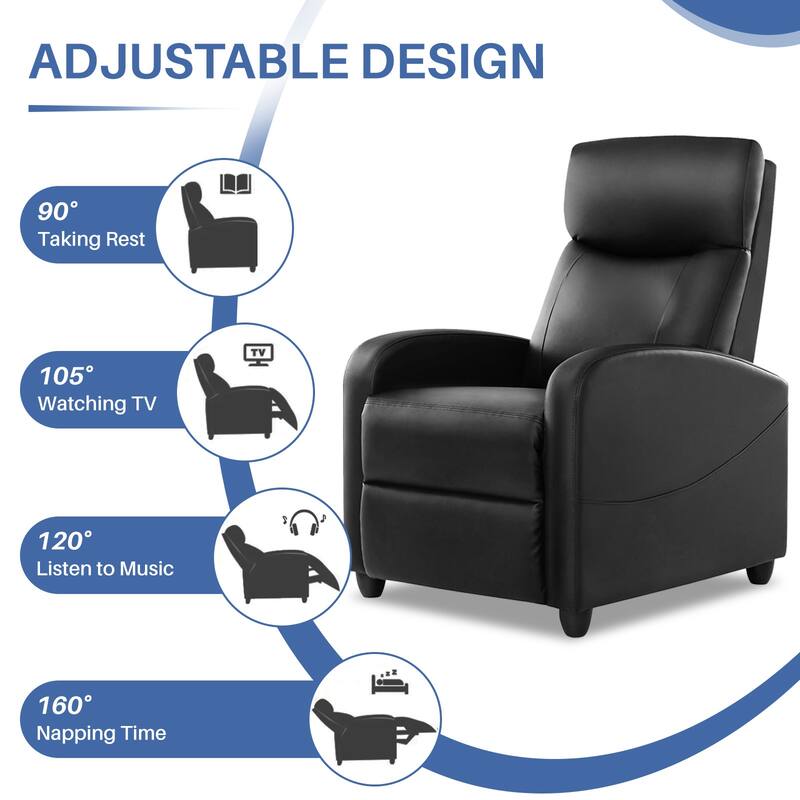 Recliner Massage Small Home Theater Seating Adjustable Recliner Chair for Living Room & Aldult