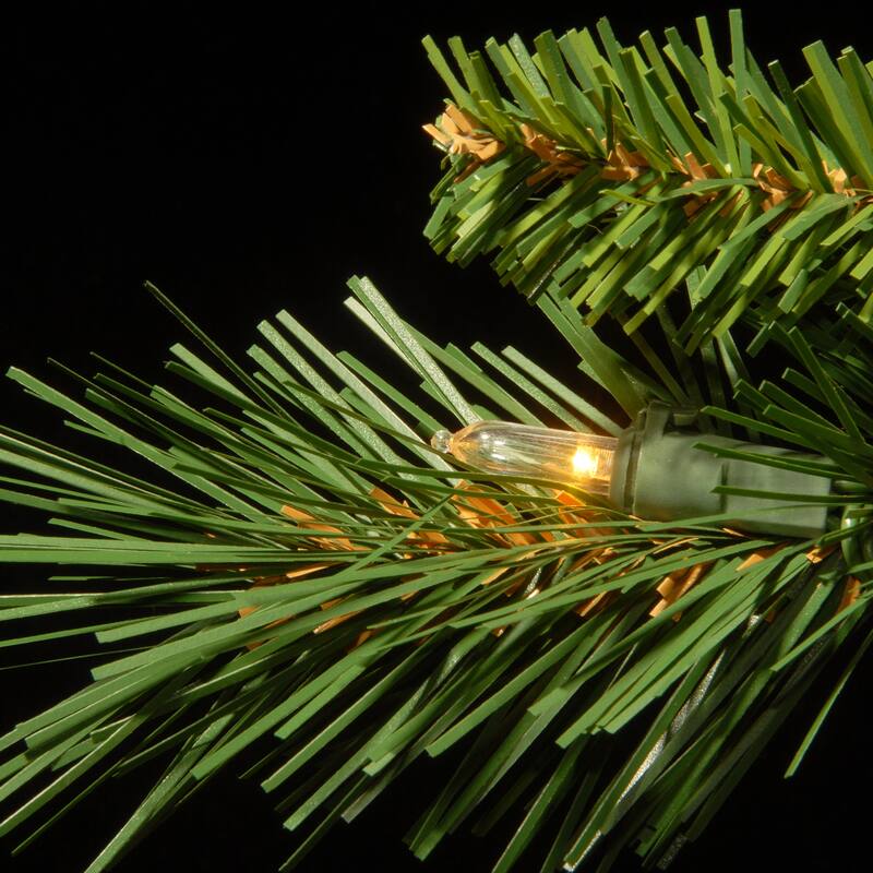National Tree Company 6.5 ft. Tiffany Fir Slim Tree with Clear Lights - 6.5 Foot