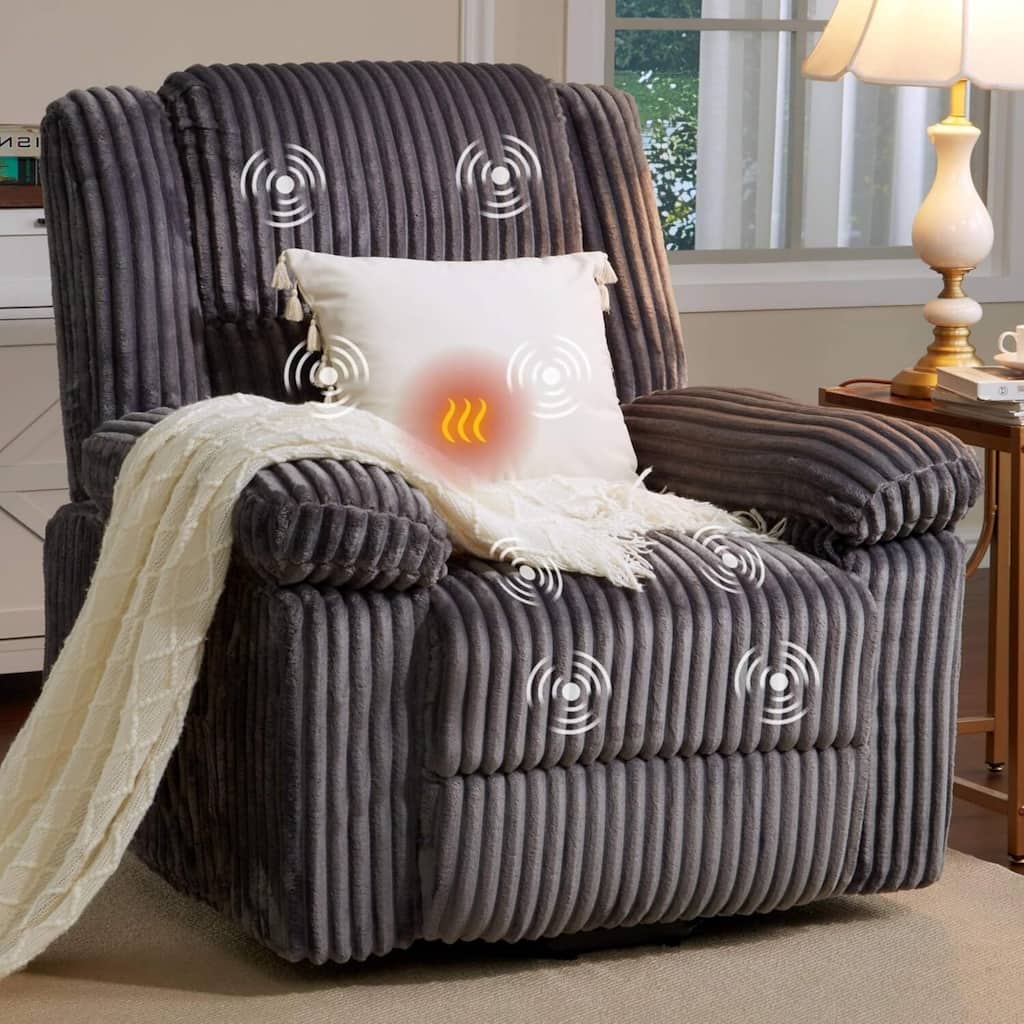 Electric Power Lift Recliner Sofa Chair, Heat and Massage for Living Room, Bedroom