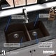 preview thumbnail 44 of 64, Karran Undermount Quartz 32 in. 60/40 Double Bowl Kitchen Sink Kit