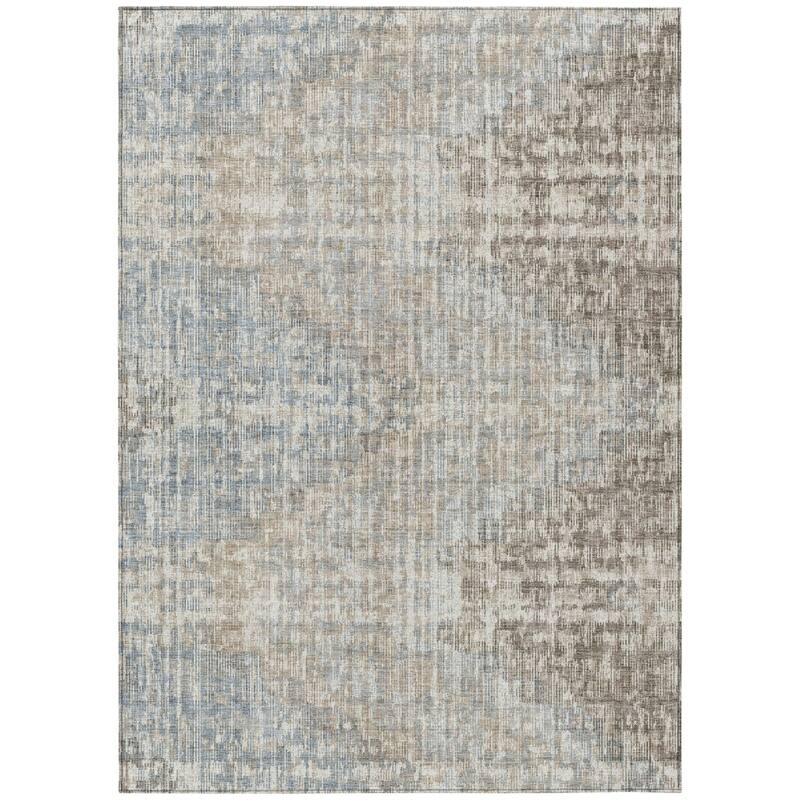 HomeRoots Geometric Transitional Rectangle Outdoor Rug