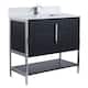 Option Black Matte - Chrome Hardware
