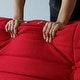 preview thumbnail 25 of 33, Living Room Lazy Sofa Teddy Fabric Convertible Couches with Ottoman