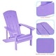 preview thumbnail 66 of 102, BONOSUKI Patio Adirondack Chair w/Cupholder,Weather Resistant-Set of 4