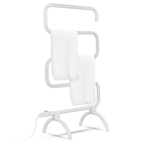 Costway 100W Electric Towel Warmer Drying Rack Freestanding and Wall - Bed  Bath u0026 Beyond - 20997888