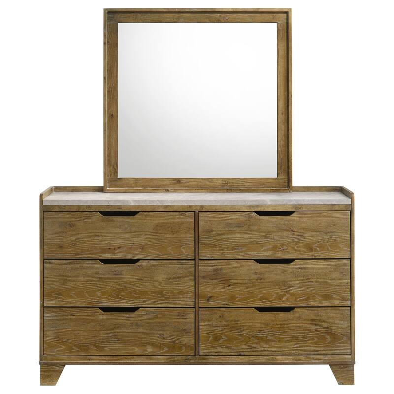 Henderson 6-drawer Bedroom Dresser Cabinet Medium Oak