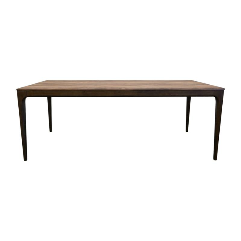 HomeRoots 79" Walnut Wood Dining Table - 78.70 in. x 29.50 in. x 39.80 in.