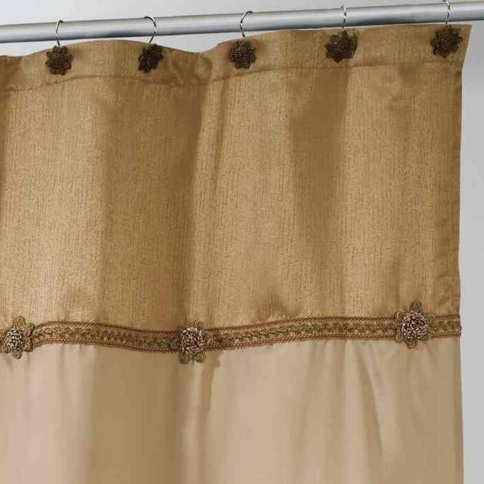 Avanti Linens Braided Medallion Shower Curtain