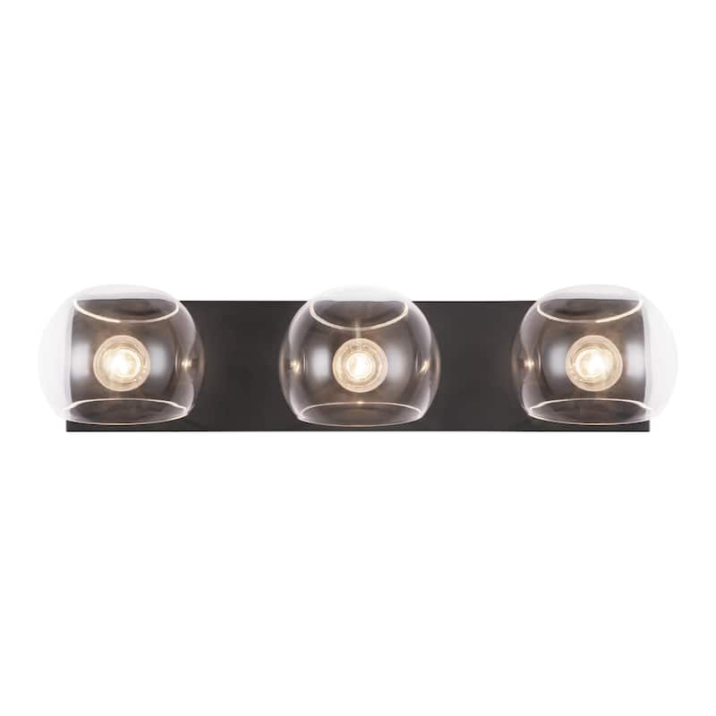 Alora Lighting VL548322CL Willow 3 Light 23" Wide Vanity Strip with - Matte Black