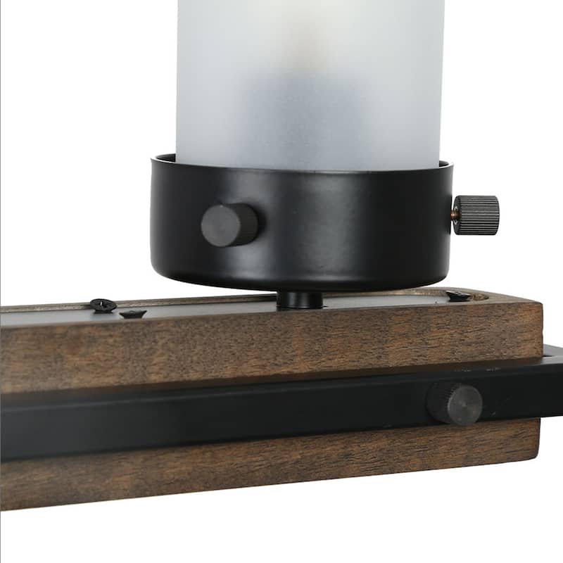 Modern Farmhouse 3-Light Linear Chandelier Pendant Light for Kitchen Island - L28.5"x W4.5"x H 9.5"