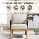 preview thumbnail 13 of 12, Living Room Casual Wooden Hand Braided Rope Armchair Rattan Chair for Living Room Apartment