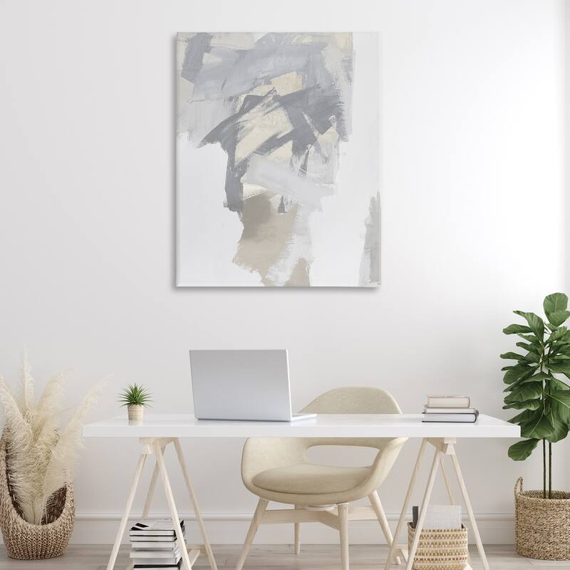Stupell Elegant Contemporary Grey Shades Canvas Wall Art Design By Rachel Springer