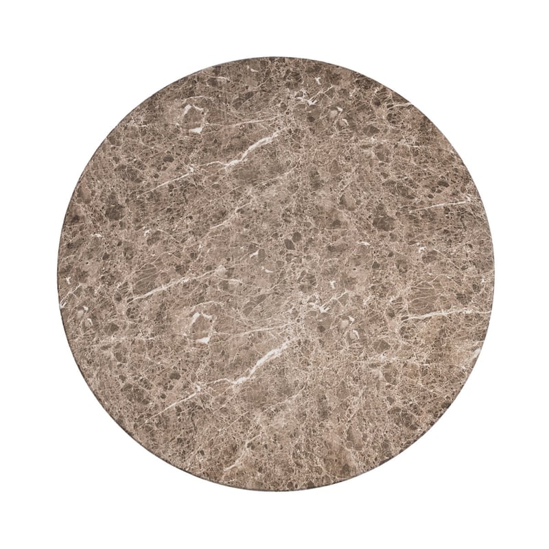 Studio London Maddox Single Round Coffee Table Stone Marble Effect