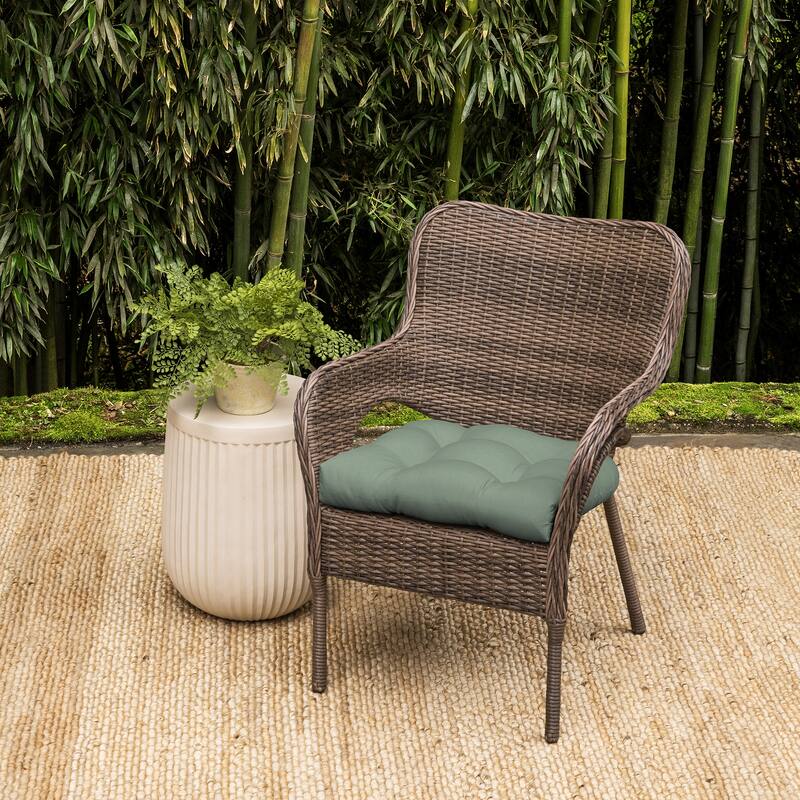 ARDEN earthFIBER Outdoor Wicker Chair Cushion, 2 Pack, 20 x 18