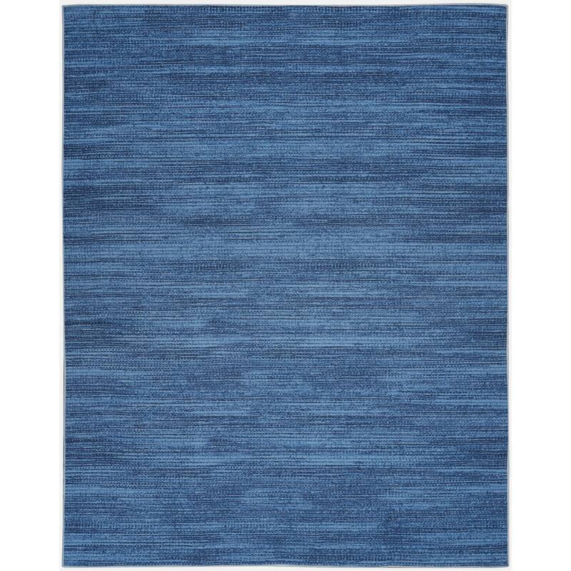 Nourison Washables Indoor Abstract Area Rug - 5' 2" x 7' - Blue - Rectangle