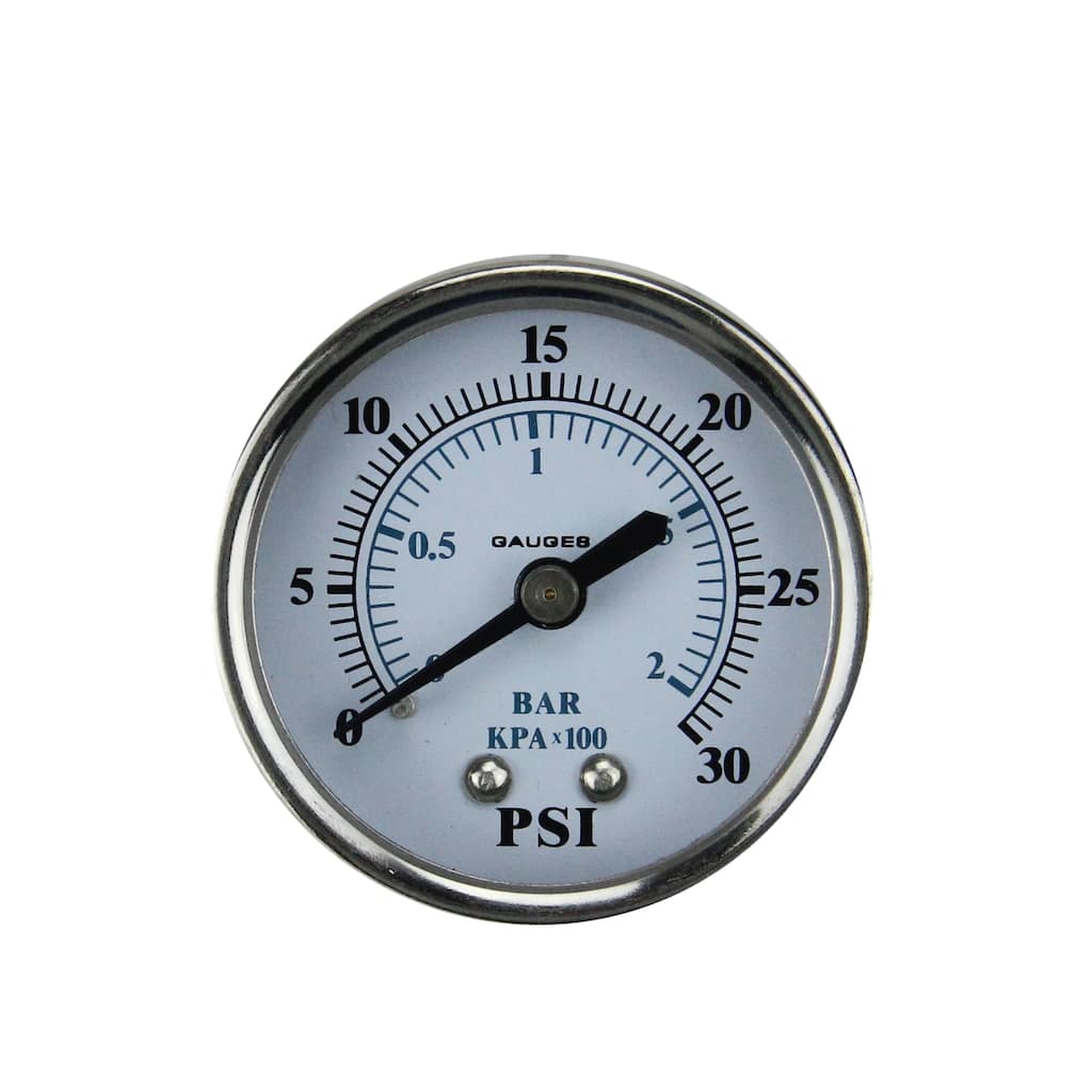 2" Back Mount Stainless Steel Pressure Gauge 0-30 PSI