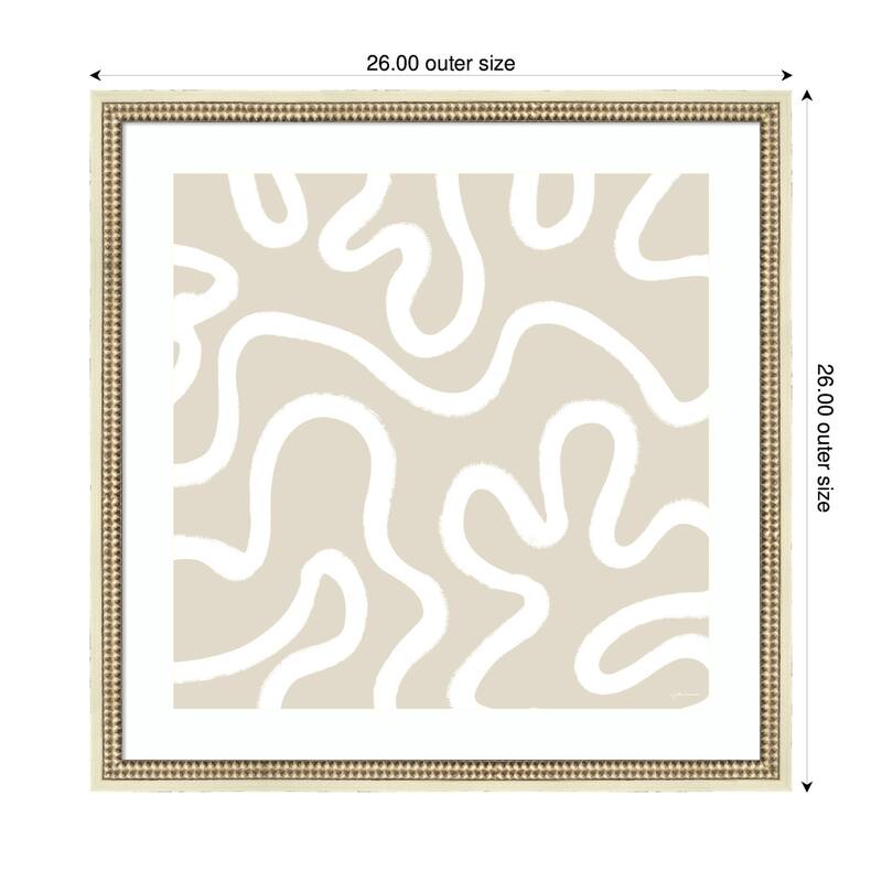 Kate and Laurel Organic Figures by Gabrielly Guedes Framed Wall Art Print