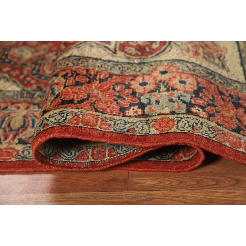 Sarouk Persian Rug Handmade Wool Carpet - 4'2" x 6'6"