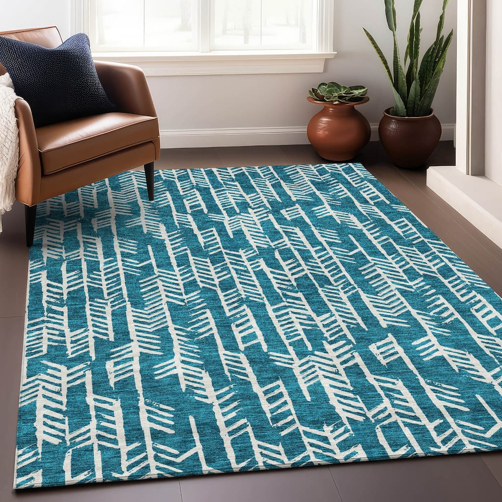 Premium Washable Super Soft Modern Arrows Mayfield Rug