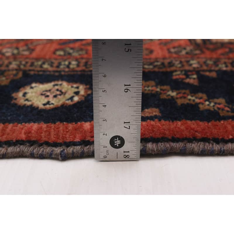 ECARPETGALLERY Hand-knotted Andelz Brown, Red Wool Rug - 4'3 x 7'0