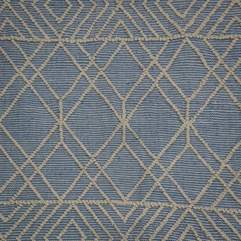4x6 Hand Woven Outdoor Rug, Cloud Blue by National Tree Company - 6 ft