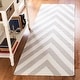preview thumbnail 5 of 46, SAFAVIEH Handmade Flatweave Dhurries Caryn Modern Moroccan Wool Rug 2'6" x 10' Runner - Grey/Ivory