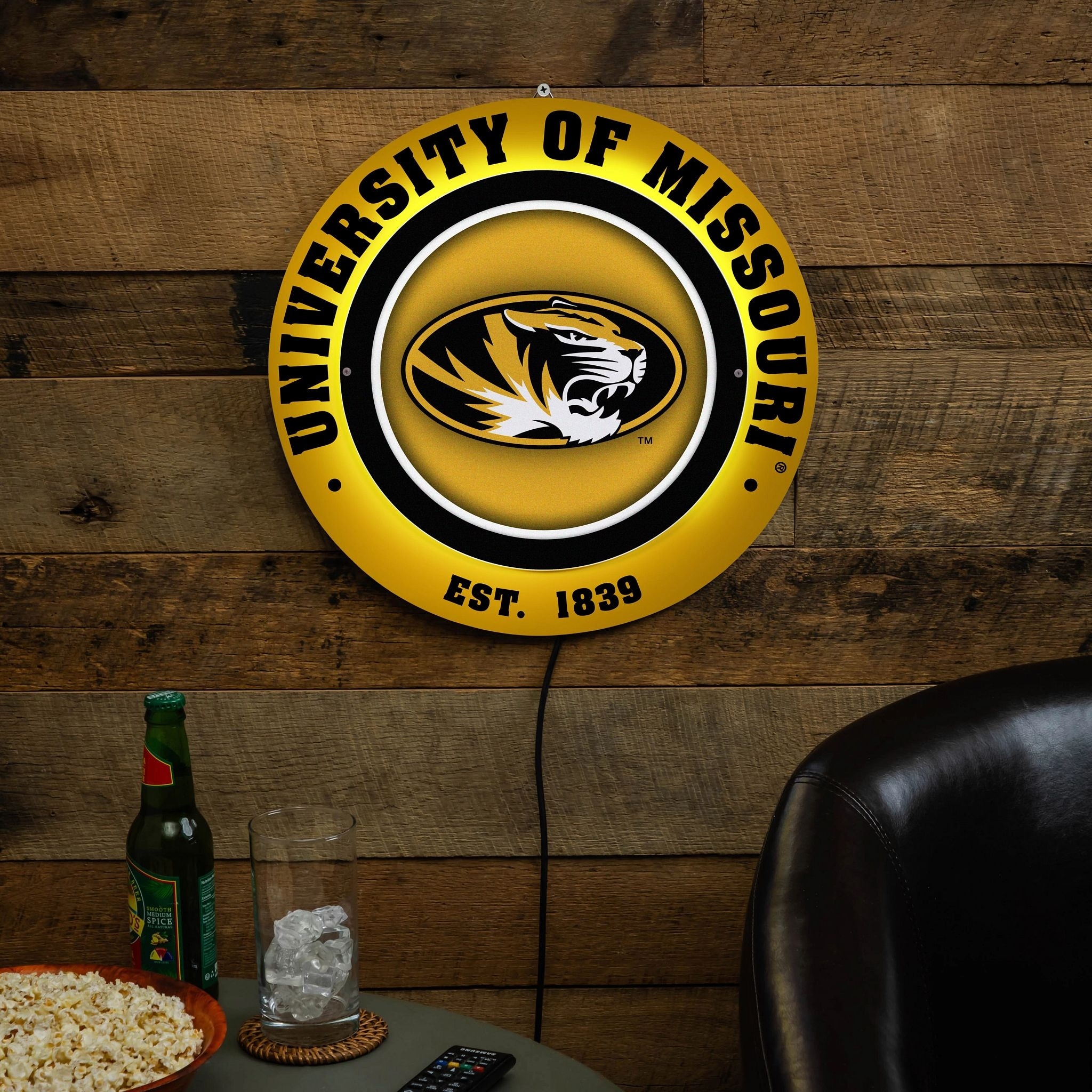 University of Missouri LED Metal Lit Wall Sign Decor