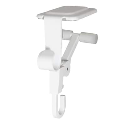 Garland and christmas stocking holder for mantle (3-Pack) (White)