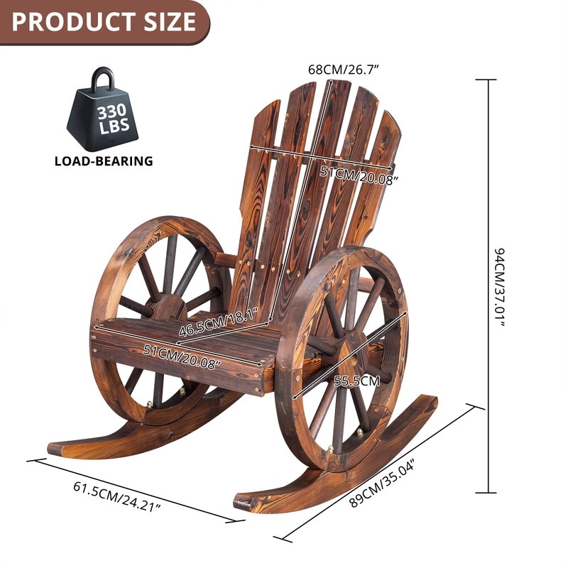 Wagon wheel hotsell adirondack chair