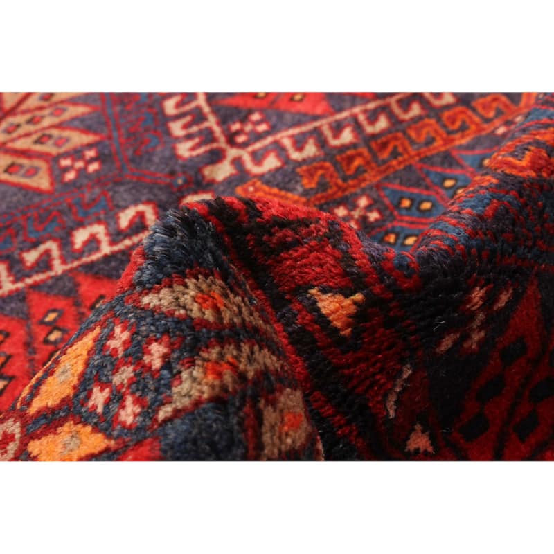ECARPETGALLERY Hand-knotted Anadol Navy Wool Rug - 3'5 x 9'8
