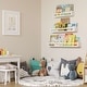 preview thumbnail 4 of 5, Wallniture Bambini Shelves for Wall Decor, Bookshelf for Wall, Chic Bathroom Wall Shelves, Kitchen Shelf Rack, Set of 3, White