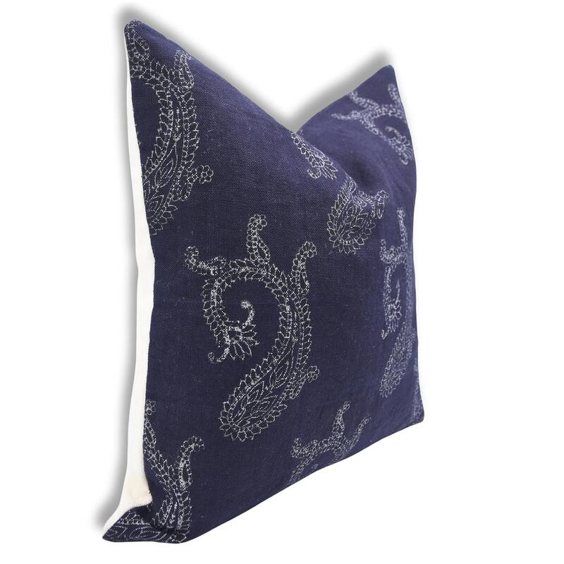 Fabdivine Linen Bohemian Block print pillow Cover