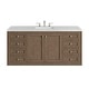 preview thumbnail 15 of 51, James Martin Vanities Chicago 60" Single Vanity, Whitewashed Walnut