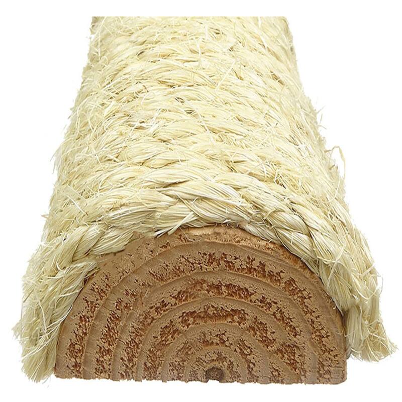 Compact Two-Level Window Cat Perch with Hammock Top, Sisal Scratch Post and Elevated Bed Platform