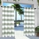 preview thumbnail 1 of 41, ATI Home Indoor/Outdoor Stripe Grommet Top Curtain Panel Pair