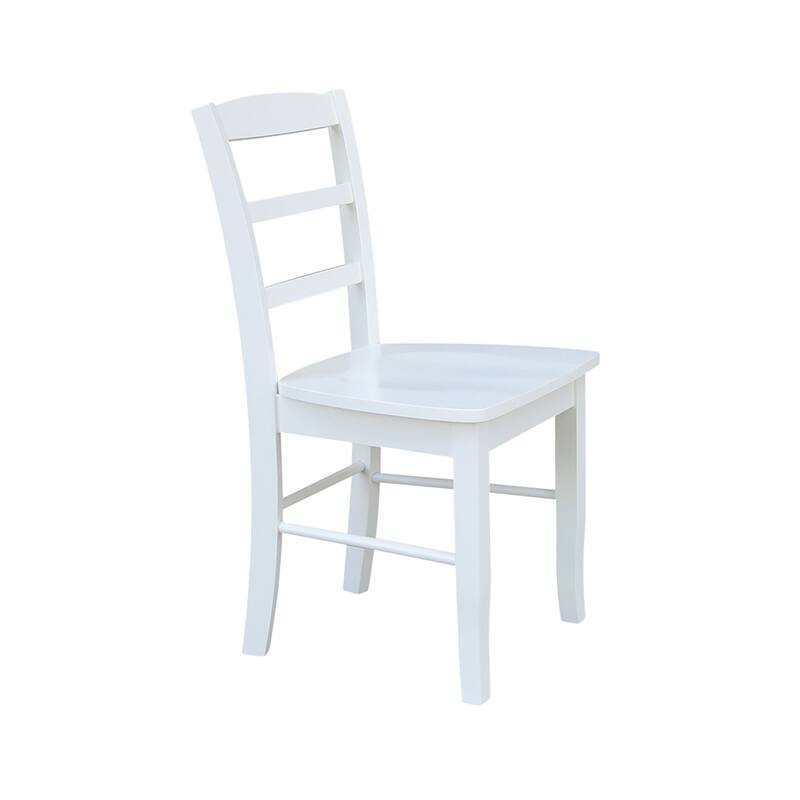 International Concepts Solid Wood Madrid Ladderback Chairs, Set of 2